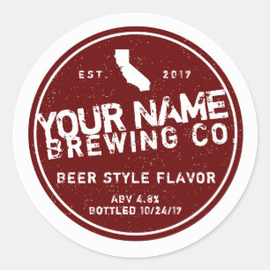 Adesivo Rótulos de Cerveja Personalizáveis - Adicione su