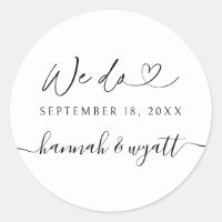 Rótulos de Convite de Casamento Boho We Do Envelop