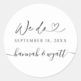 Adesivo Rótulos de Convite de Casamento Boho We Do Envelop