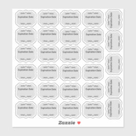 Adesivo Rótulos de Data de Expiração, Rótulos de Cozinha.