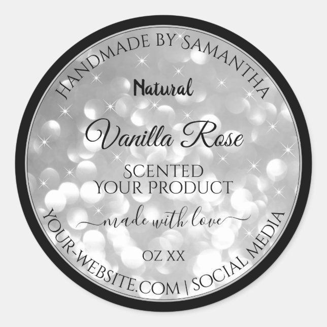 Adesivo Rótulos de embalagem do produto Luxurioso Silver G (Frente)