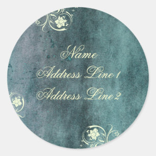 Adesivo Rótulos de Endereço Azul Decan Urbano