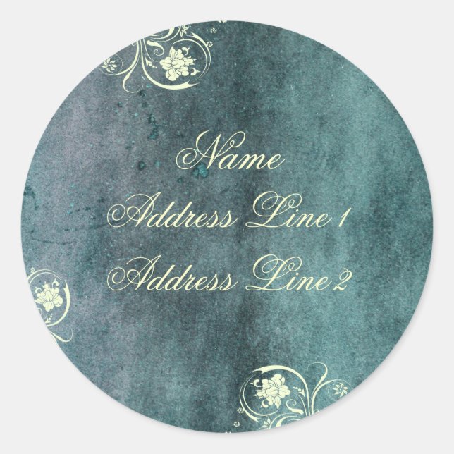 Adesivo Rótulos de Endereço Azul Decan Urbano (Frente)