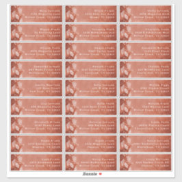 Adesivo Rótulos de Endereço de Convidado Enamorados em Ter