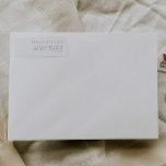 Adesivo Rótulos de Endereço de Convidado Moderno Minimalis<br><div class="desc">Para alterar nomes e endereços,  clique em "Personalizar". Veja o link de coleção nesta página para ver todos os itens correspondentes neste belo design ou veja a coleção aqui: https://bit.ly/3wX4Q4r</div>