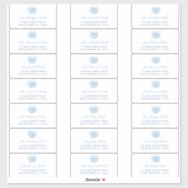 Adesivo Rótulos de Endereço de Envelope de Convidado Chino