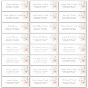 Adesivo Rótulos de Endereço de Nome de Convidado Pampas 