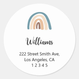 Adesivo Rótulos de Endereço de Retorno do Arco-Íris