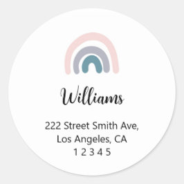 Adesivo Rótulos de Endereço de Retorno do Arco-Íris