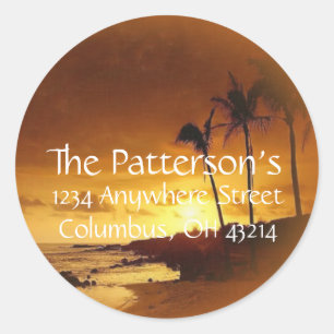 Adesivo Rótulos de endereço de retorno: Trópicos solares/T