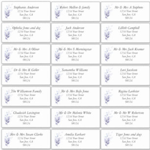 Adesivo Rótulos de Endereço do Nome de Convidado Rustic Le