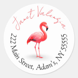 Adesivo Rótulos de endereço redondos