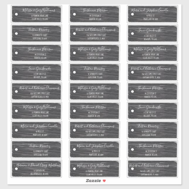 Adesivo Rótulos de Endereços Convidados para Marcadores Pr (Folha)