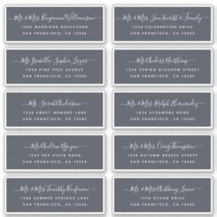 Adesivo Rótulos de Endereços de Convidado para Caligrafi