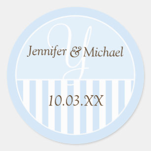 Adesivo Rótulos de Favor de Casamento Personalizados Monog