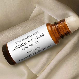 Adesivo Rótulos de Frasco do cilindro de óleo de perfume d