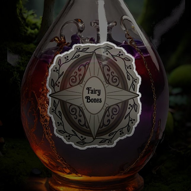 Adesivo Rótulos De Frascos De Peito De Osso De Fada (Criador carregado)