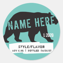 Adesivo Rótulos de garrafa de vinho de Cerveja Círculo