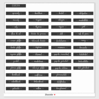 Adesivo Rótulos de Jar Especiais