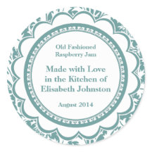 Rótulos de latas Damask para Emperramentos Homemad