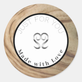 Adesivo Rótulos de Maquiagem com Textura de Madeira Natura