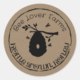 Adesivo Rótulos de mel para o lar que você personaliza