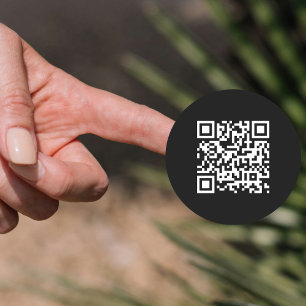 Adesivo Rótulos de Negócio Personalizados com Código QR Re