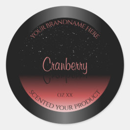 Adesivo Rótulos de produtos com brilho de Ombre preto e ve