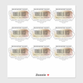 Adesivo Rótulos de Velas de Soja Transparentes Frascos Opa