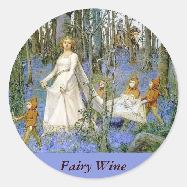 Adesivo Rótulos de vinho de fada (Frente)