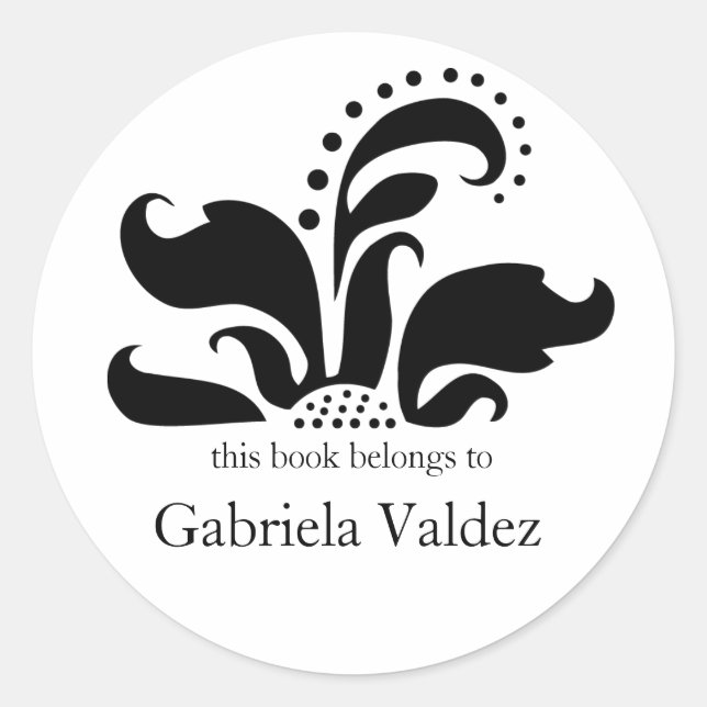 Adesivo Rótulos do Livro da Flor Sun (Frente)