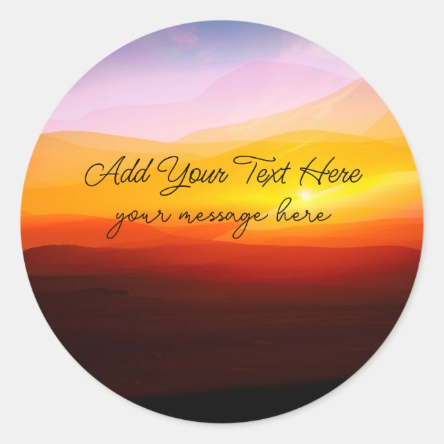 Adesivo Rótulos do Vinheta de Mensagens Cênicas Cristãs (Frente)