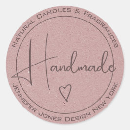 Adesivo Rótulos Feios de Mão Lilás para Caligrafia Elegant