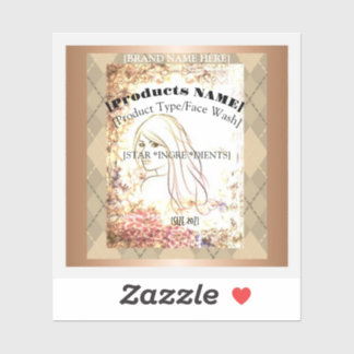 Adesivo Rótulos Para Skincare