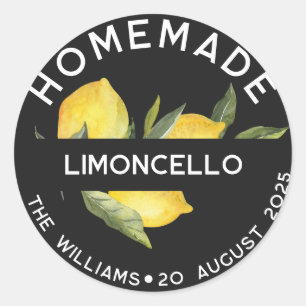 Adesivo Rótulos Personalizados de Limoncello Italiano Case