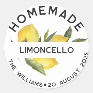 Adesivo Rótulos Personalizados de Limoncello Italiano Case