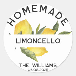 Adesivo Rótulos Personalizados de Limoncello Italiano Case