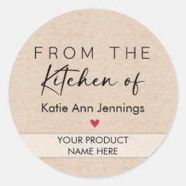 Adesivo Rótulos Personalizados de Produtos da Cozinha de A