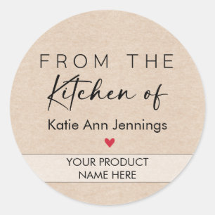 Adesivo Rótulos Personalizados de Produtos da Cozinha de A