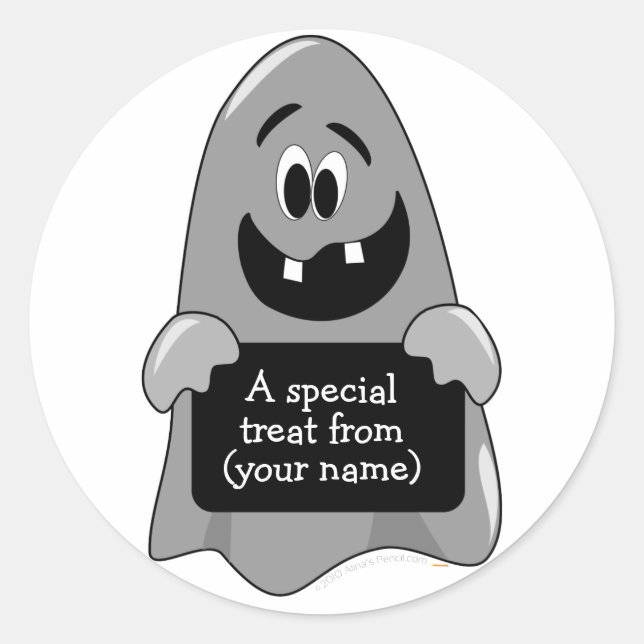 Adesivo Rótulos Personalizáveis do Fantasma do Fantasma do (Frente)