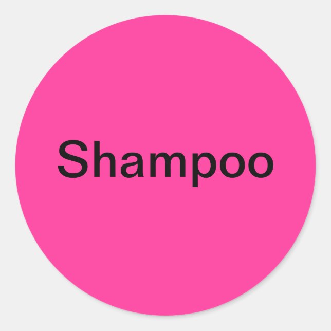 Adesivo Rótulos Shampoo/ (Frente)