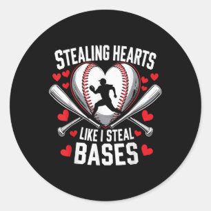 Adesivo Roubando Corações Como Roubo Bases De Baseball Val