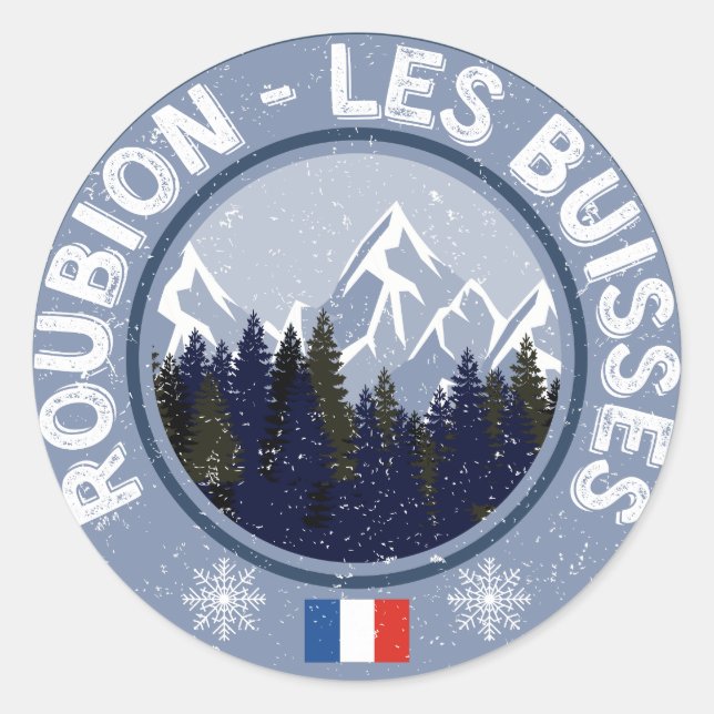 Adesivo Roubion - Les Buisses Station de ski (Frente)