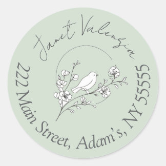 Adesivo Round address labels