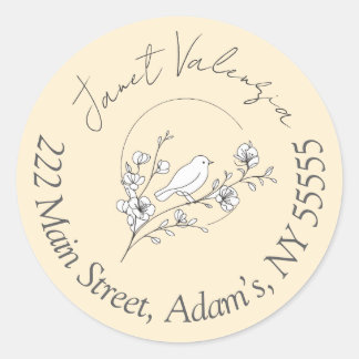Adesivo Round address labels
