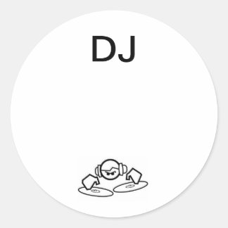 Adesivo Round DJ Stickers