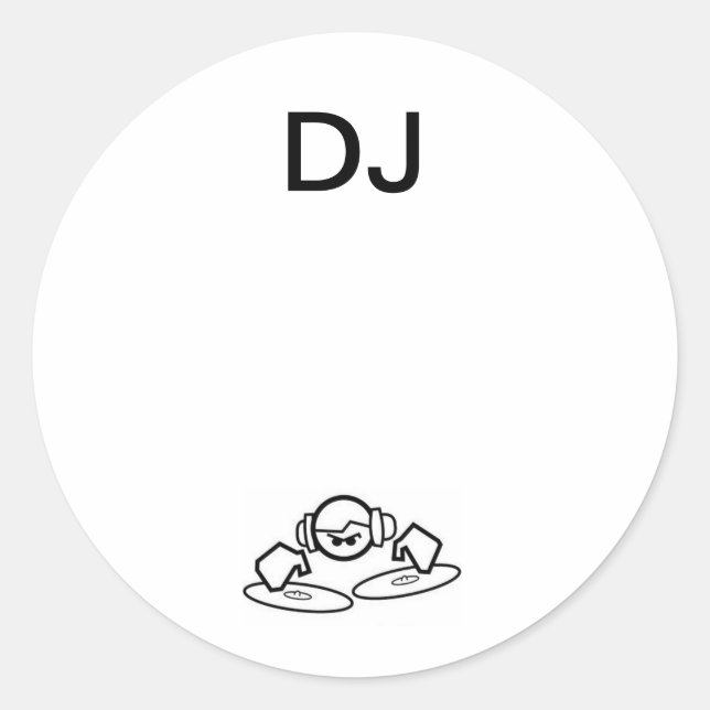 Adesivo Round DJ Stickers (Frente)
