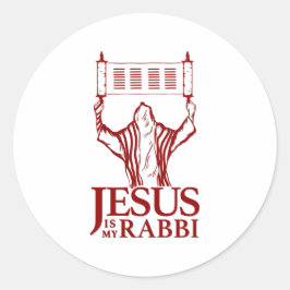 Adesivo Round Jesus É Meu Rabino Sticker