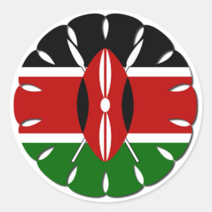 Adesivo Round Kenyan Motif: Um Símbolo Nacional