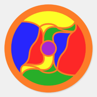 Adesivo Round Optoskept Mandala Sticker
